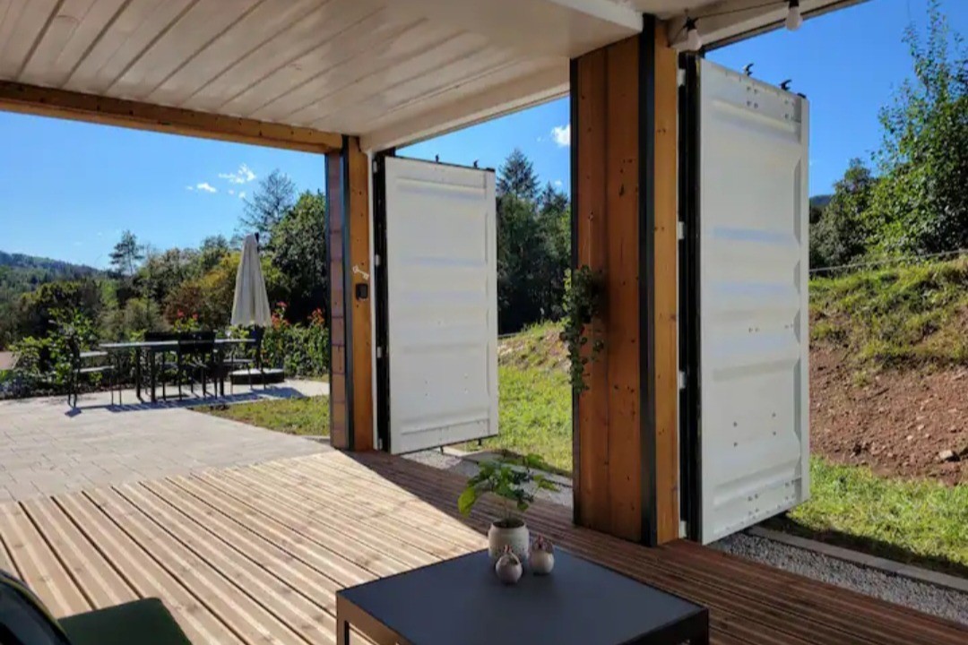 Terasse modulable selon les saisons et l'exposition C'est chouette les Vosges