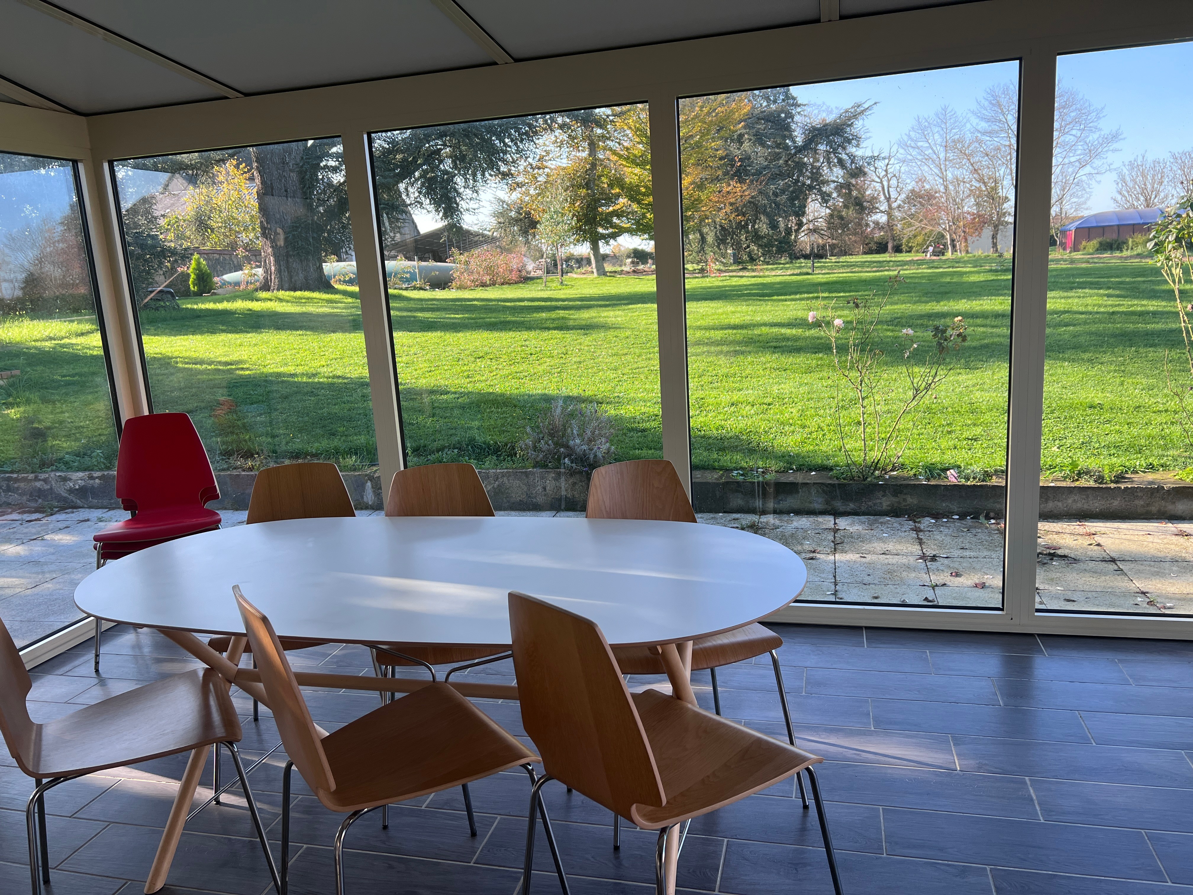 Veranda Gite Soda with park view