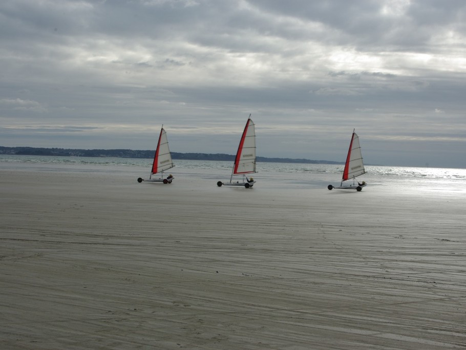 Location de Char à voile, Plage de Sainte-Anne-la-Palud
