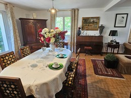 Salle à manger où le petit déjeuner est servi, 3 chambres d'hôtes, Blois, Loir et Cher