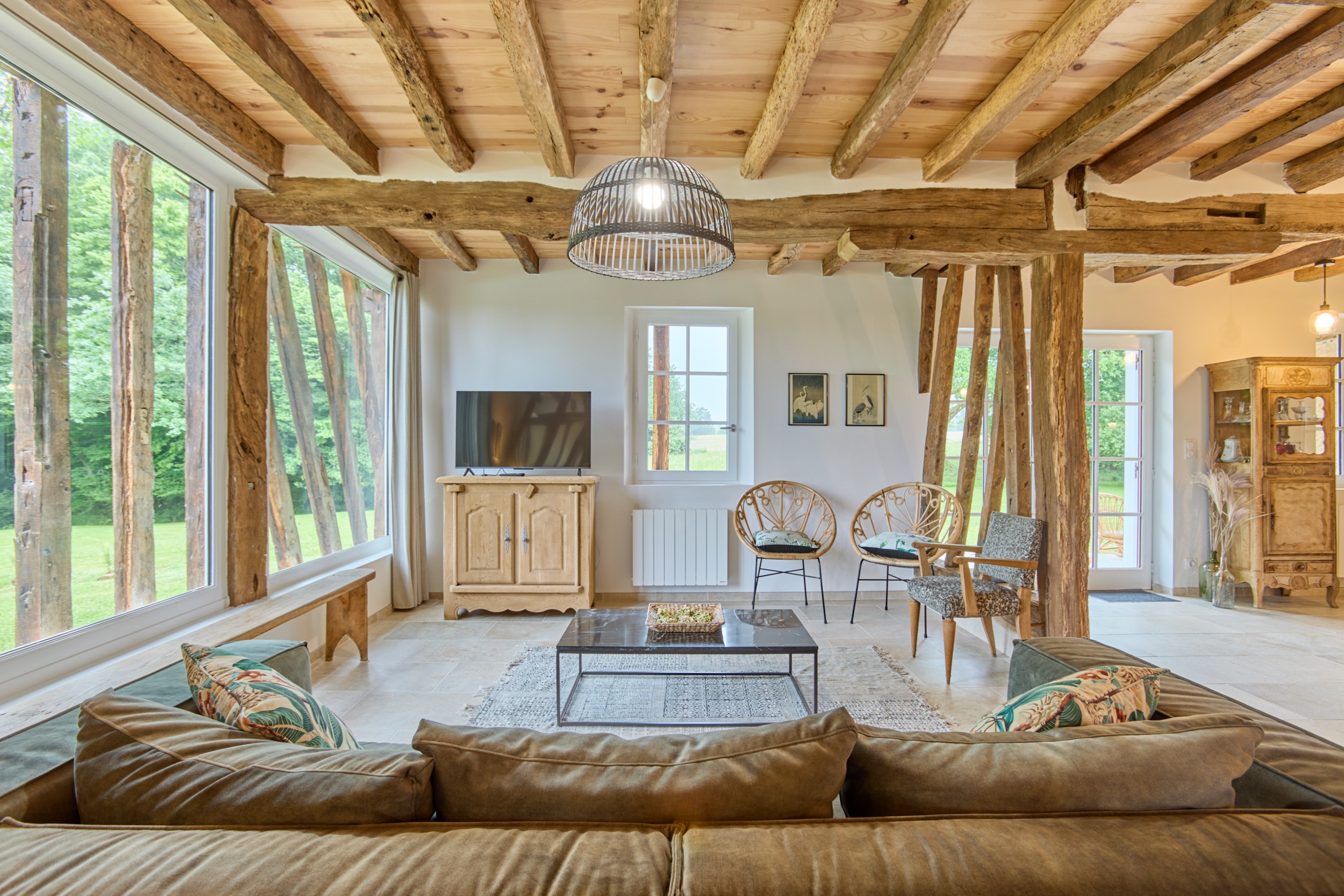 Living area - Gîte de Peyrucolle - Labastide d'Armagnac