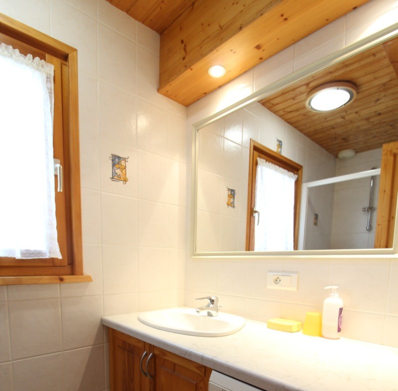 Salle d'eau avec une cabine de douche - Chalet Le Pergis à Xonrupt-Longemer