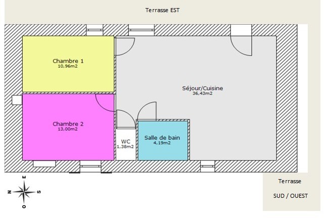 Plan du gîte