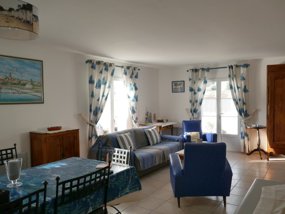 the living room: the lounge and dining area