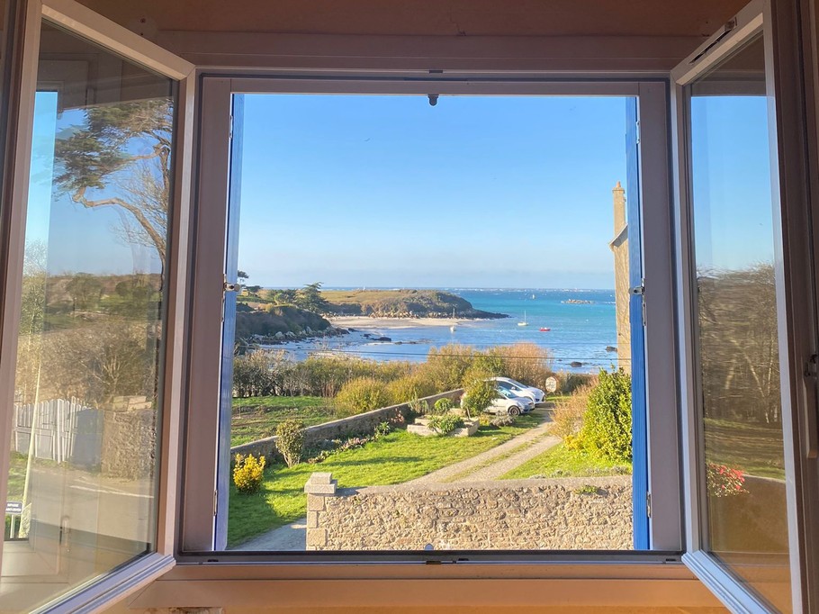 Sea view from upstairs