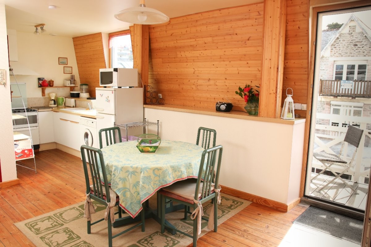 cuisine ouverte sur salle à manger ouverture sur balcon