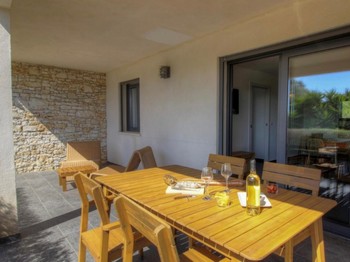 Vue générale de la terrasse du gîte Lili