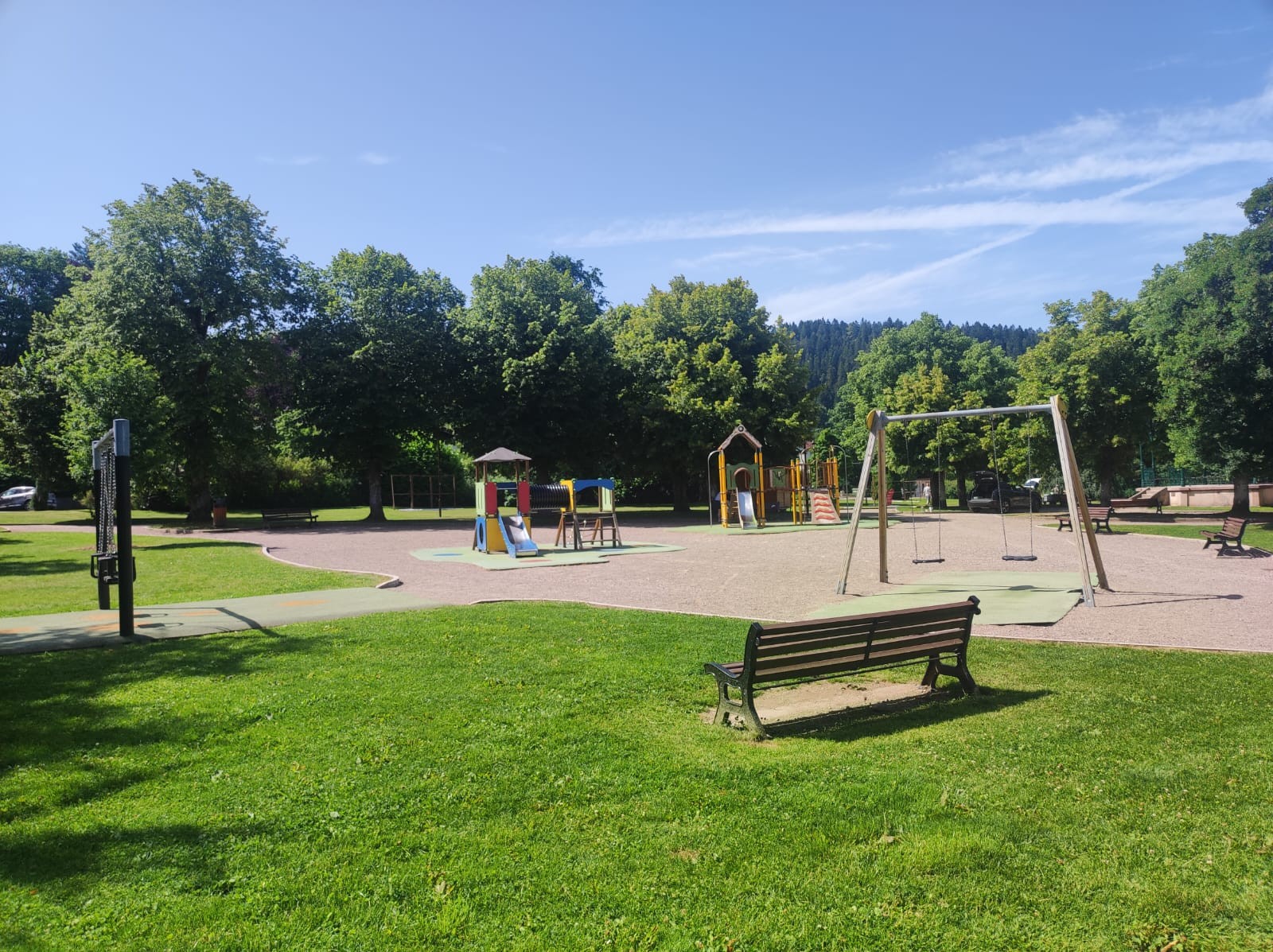 Play area, near Lake Gérardmer, just 2km from the gîte