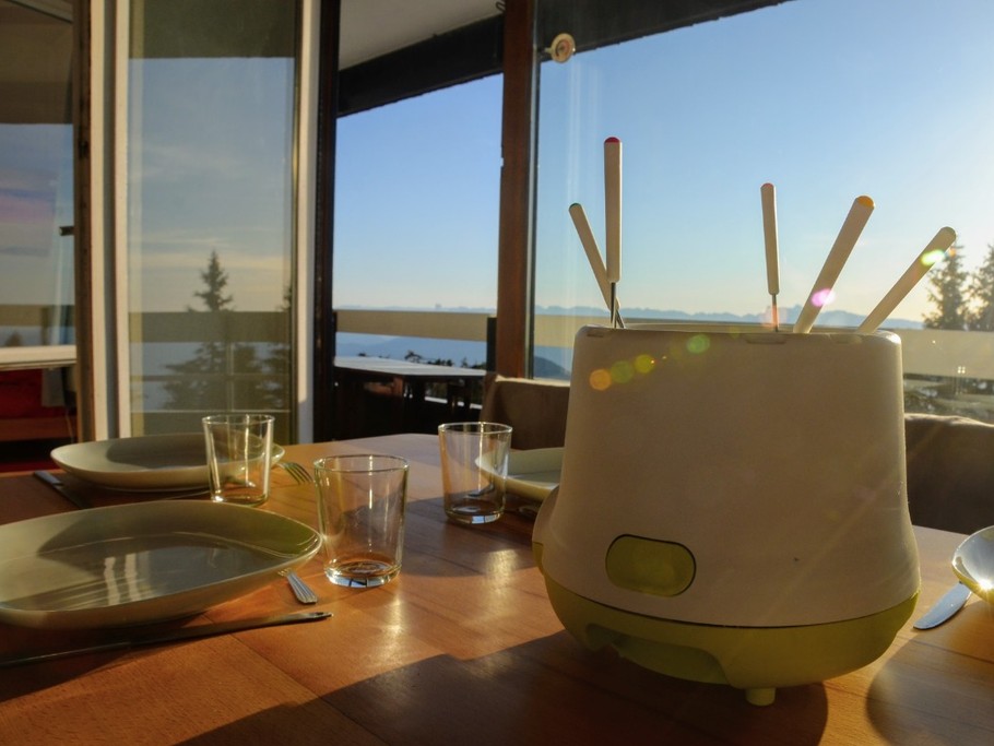 Appréciez la vue autant que la fondue