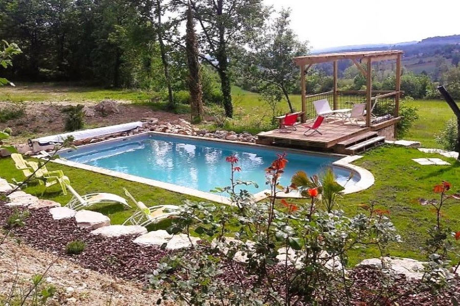 Piscine chauffé 10x5m