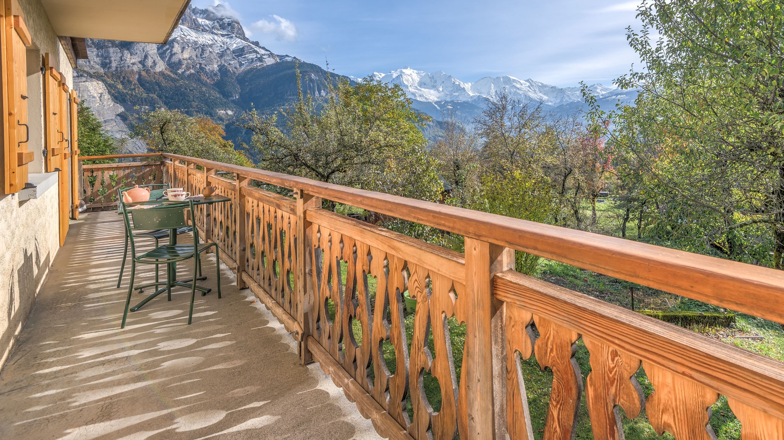 View of Mont Blanc from the balcony
