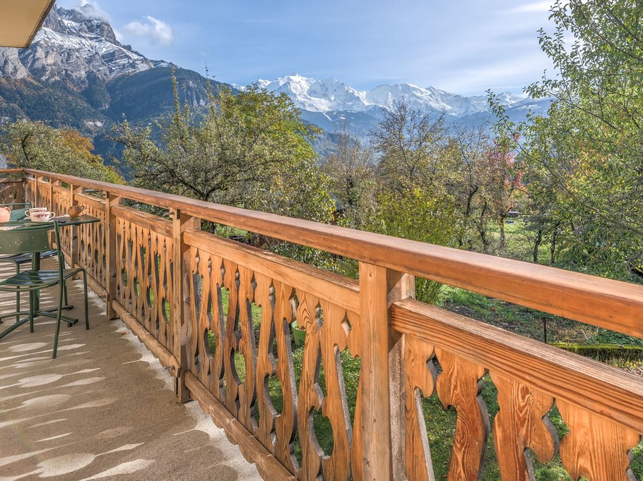 View of Mont Blanc from the balcony