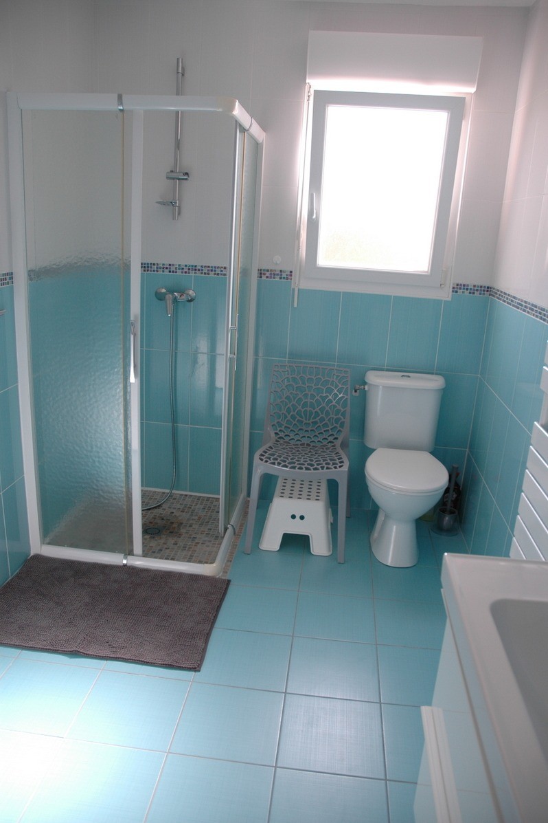 salle d'eau avec douche et WC