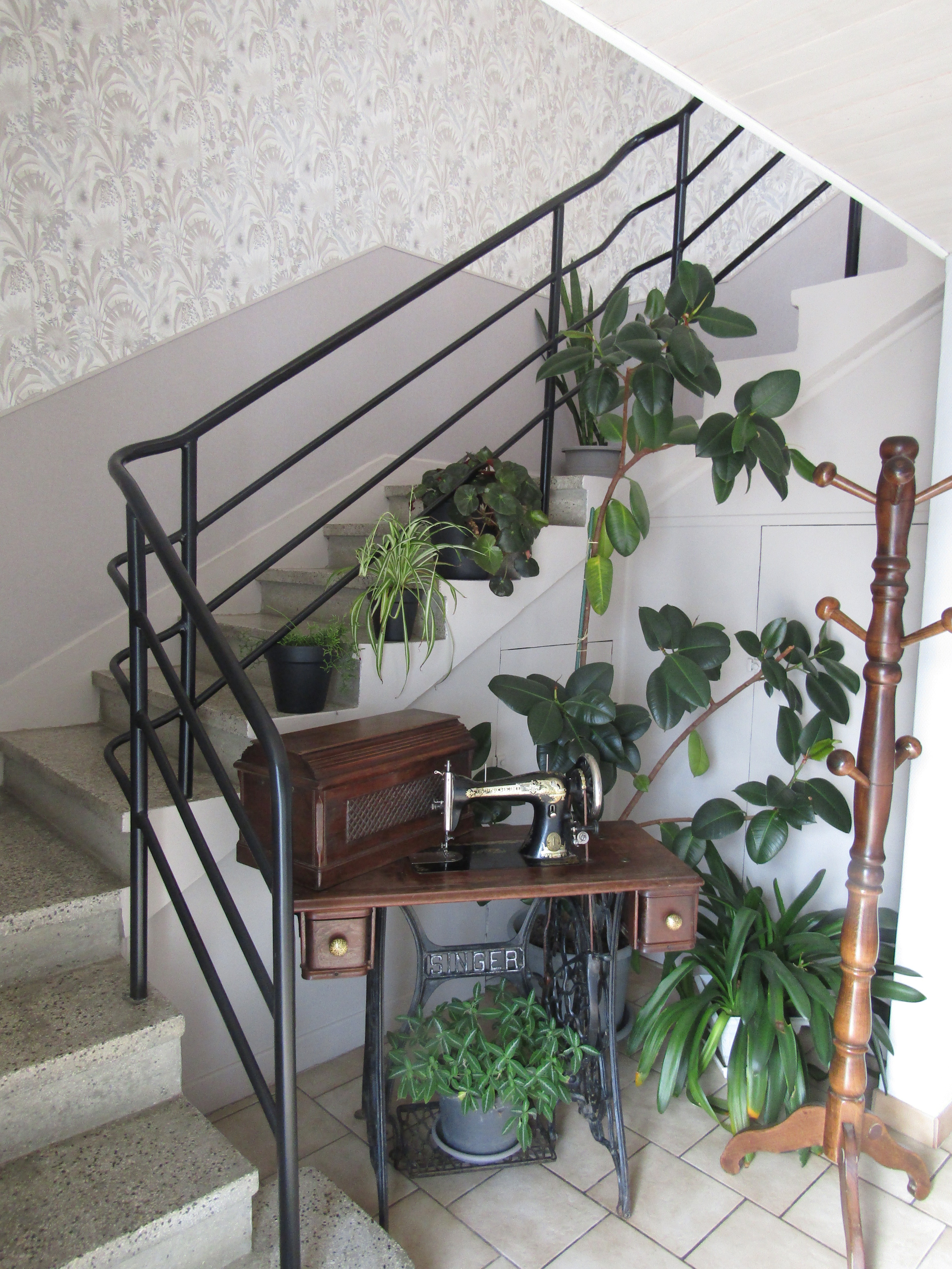escalier accédant à l'étage