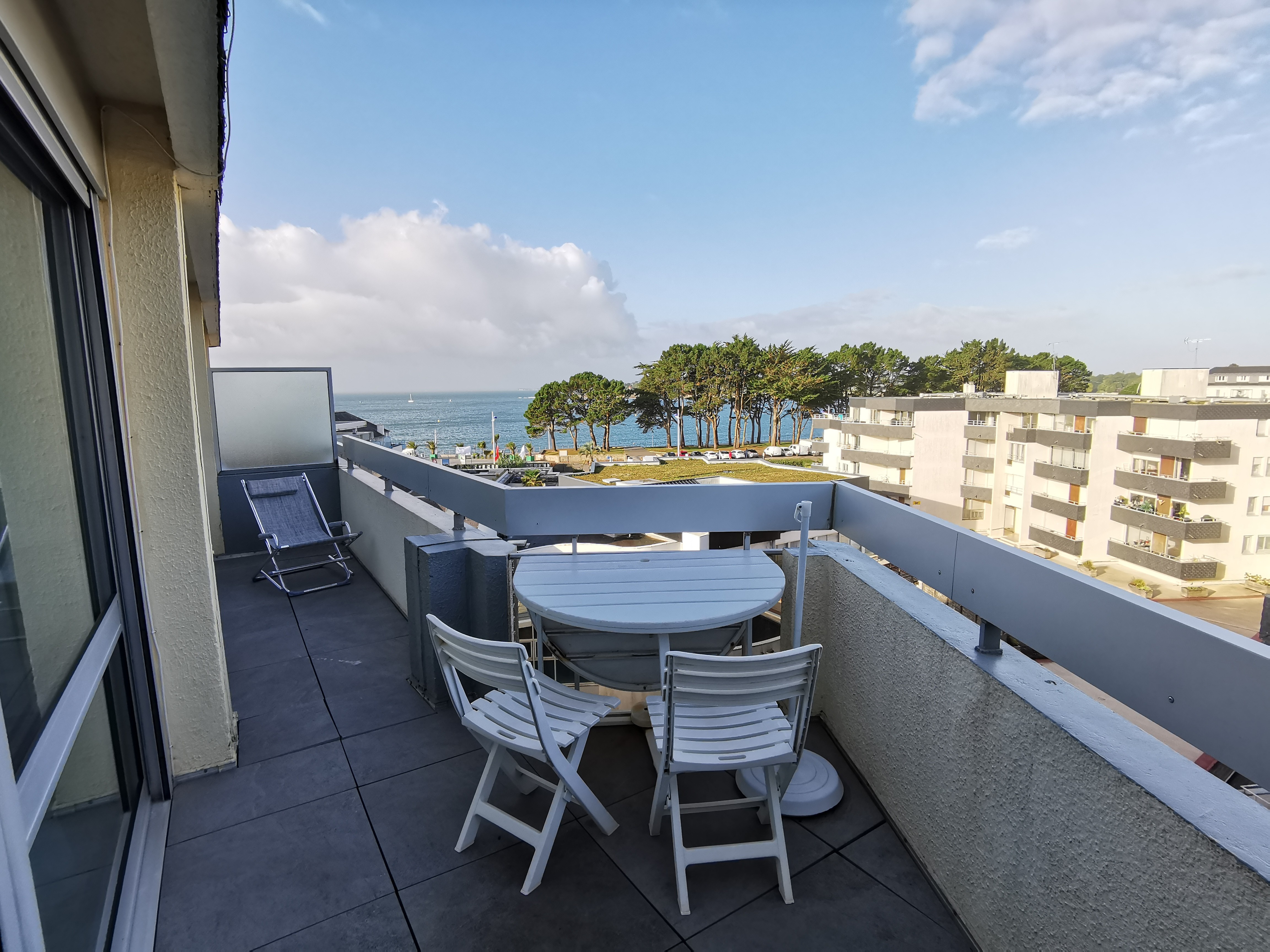 Balcon avec vue mer