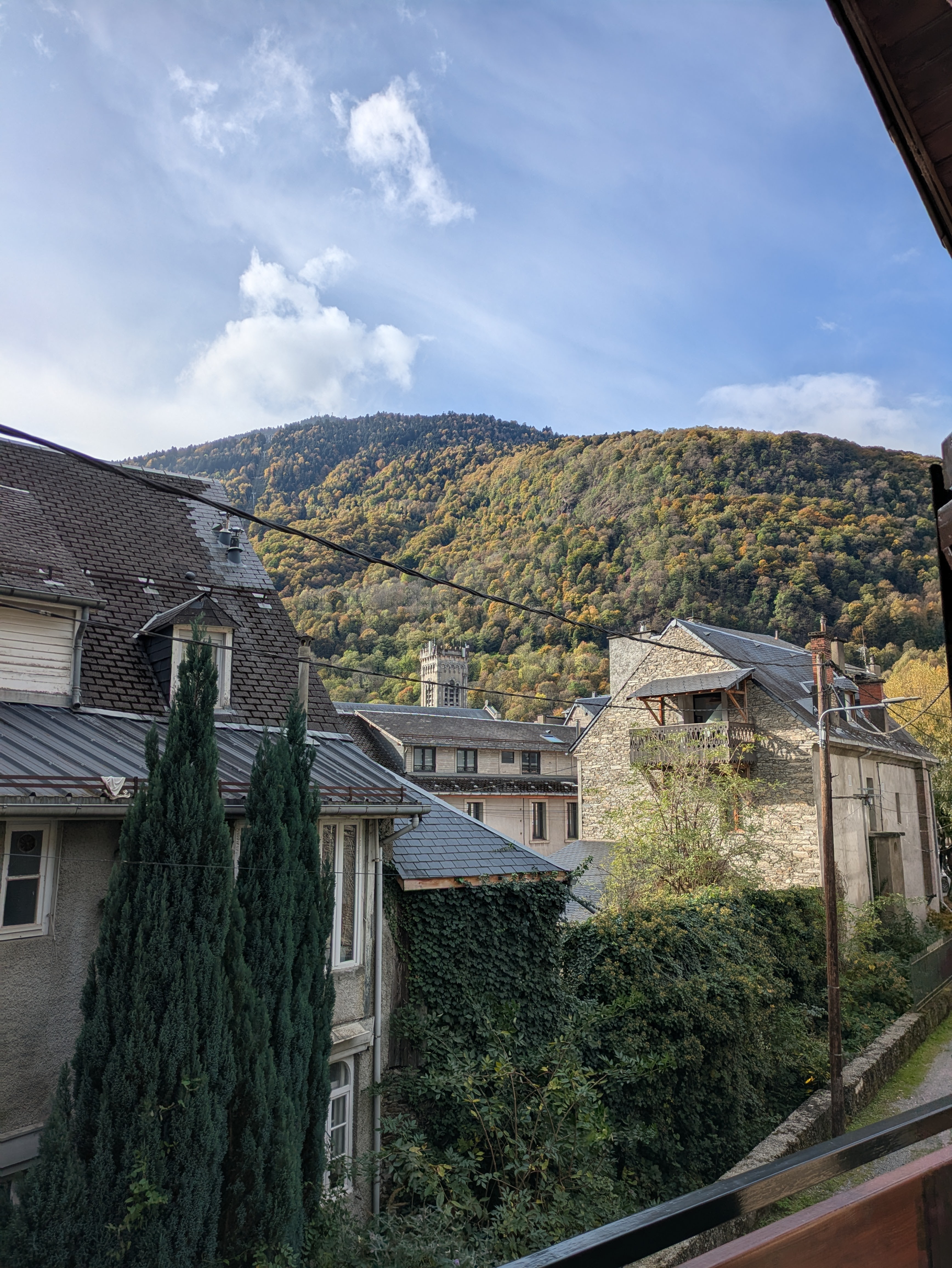 View of Superbagnères from the balcony