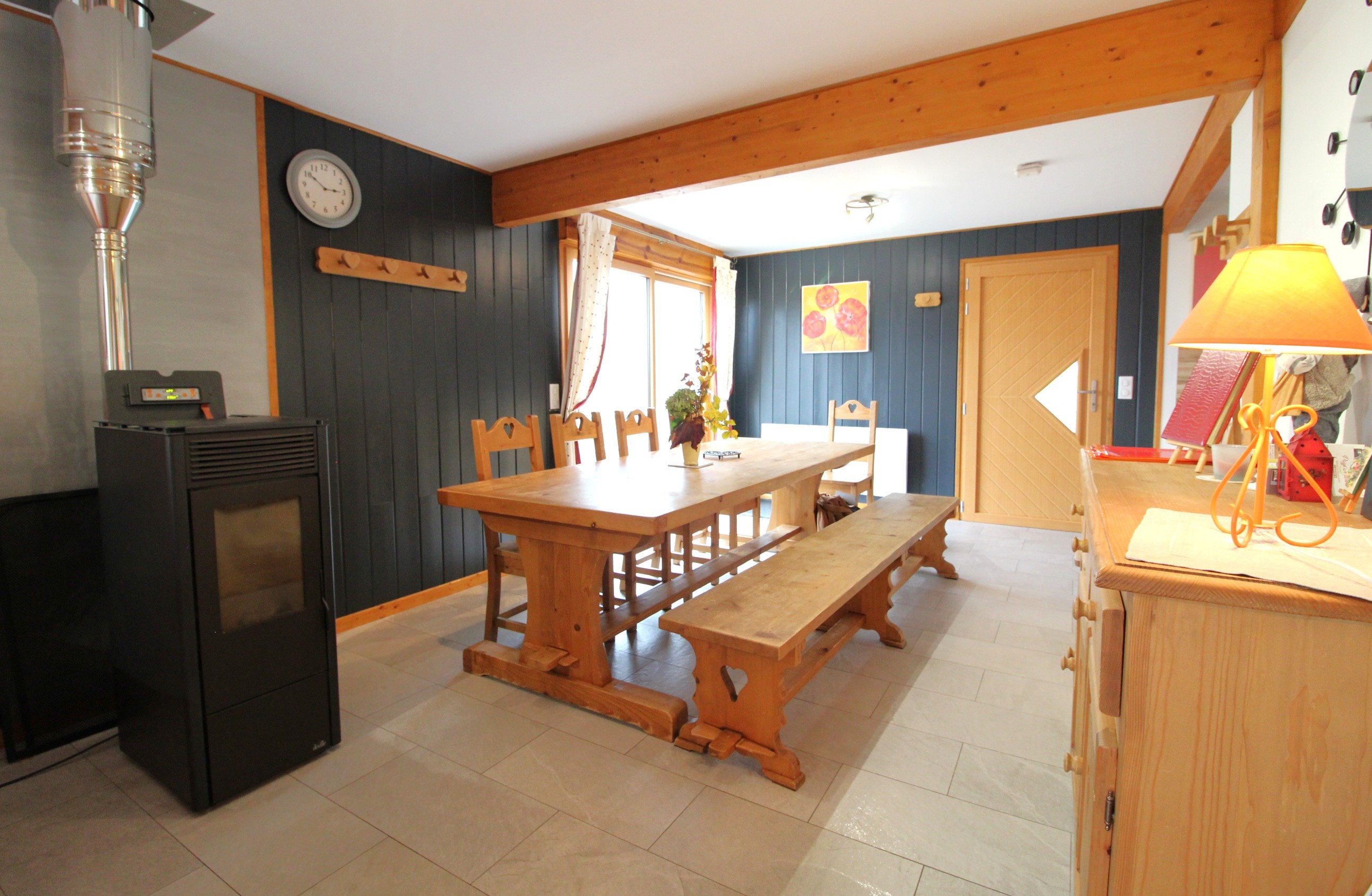 Salon/ séjour - Le Chalet Vert, 1er étage, à La Bresse