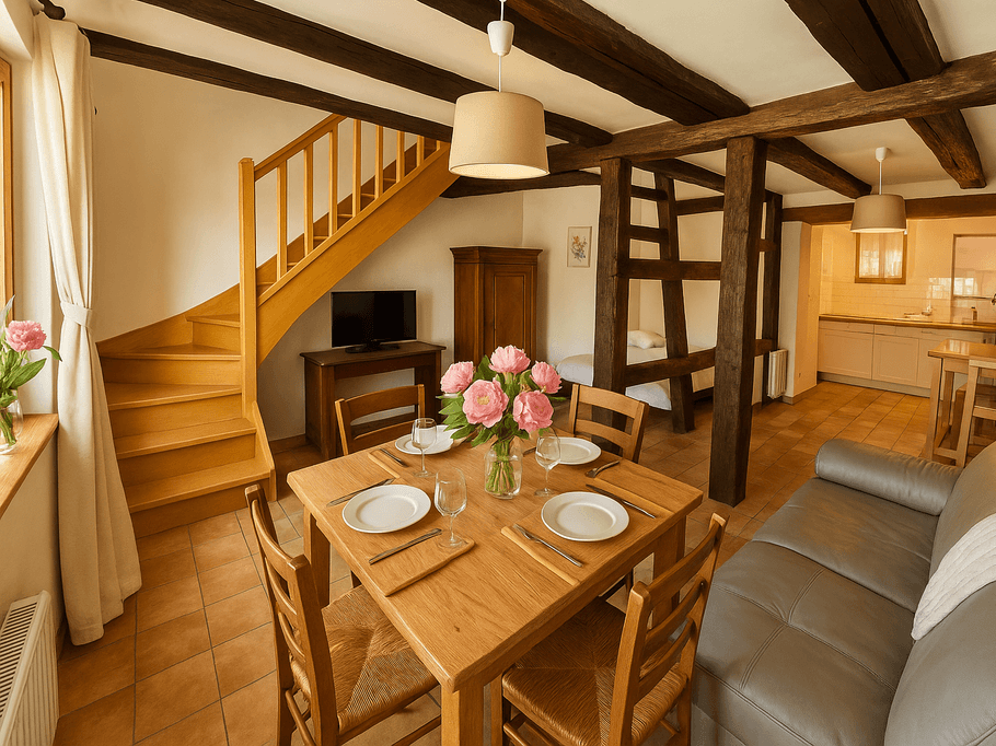 Bienvenue "Au Vigneron Heureux" ! Appartement spacieux et atypique sur 2 niveaux