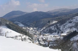 Rombach le Franc dans le Val d'Argent
Au loin, le château du Haut Koenigsbourg