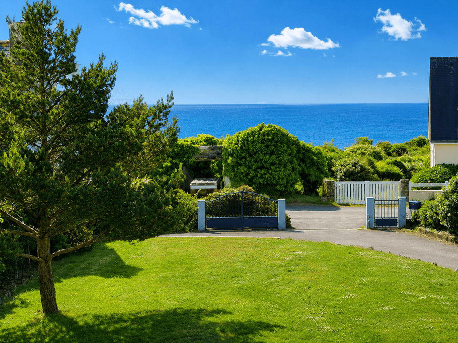 Vue mer de l'étage de la maison