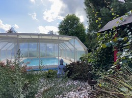 Piscine extérieure  - Gites de Ban - Studio Ecureuil