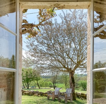 Vue de la fenêtre, chambre no 3