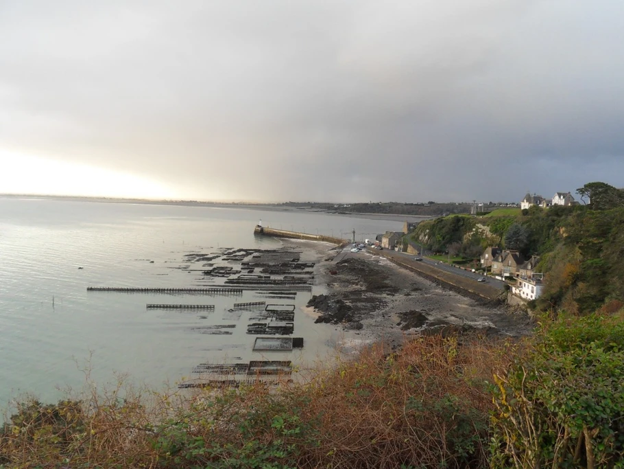 Vue sur les parc à huîtres 7 mn à pied