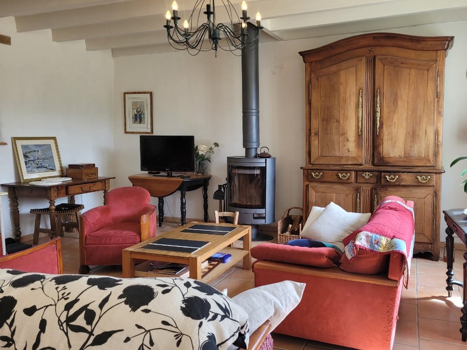 GIRAUD, location, Clévacances, Plouézec, séjour salle à manger cuisine