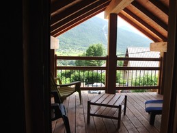 terrasse à l'étage