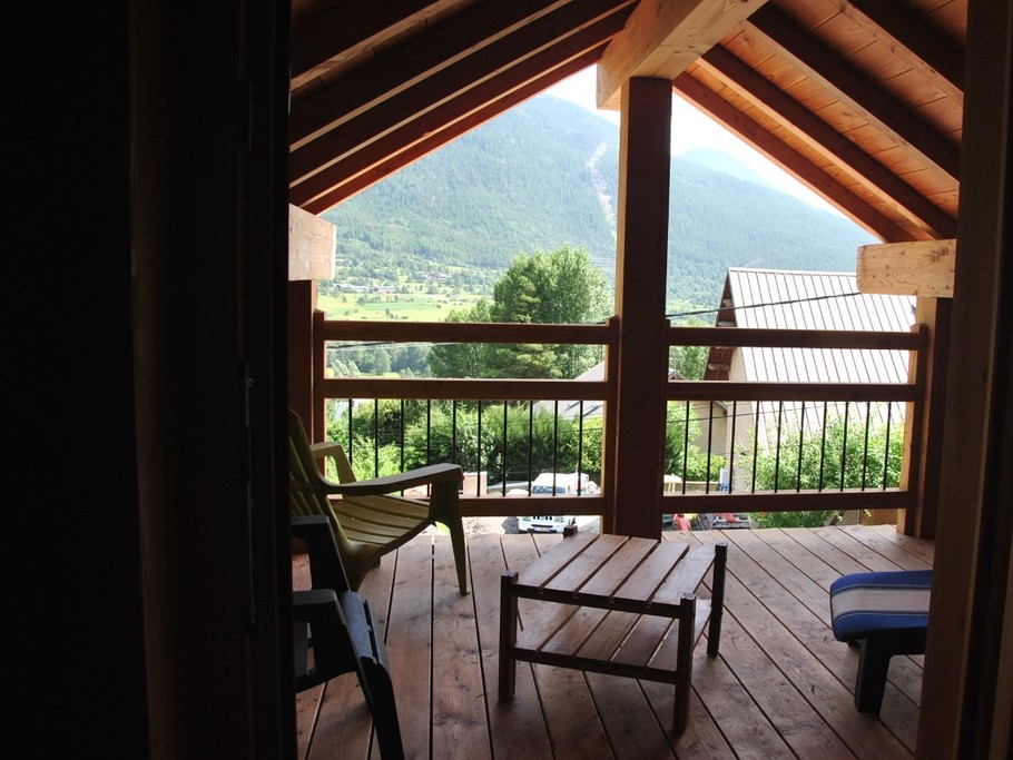 terrasse à l'étage