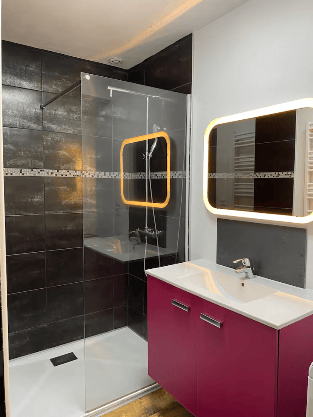 Salle d'eau  - Appartement le Cosi Vosgien - Raon l'Etape 