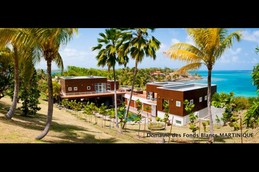 La Villa Isabelle depuis le Domaine...donnant face au lagon