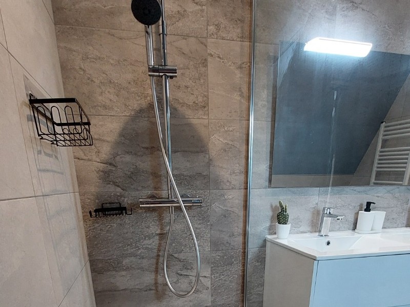 Salle de bain moderne avec douche à l'italienne