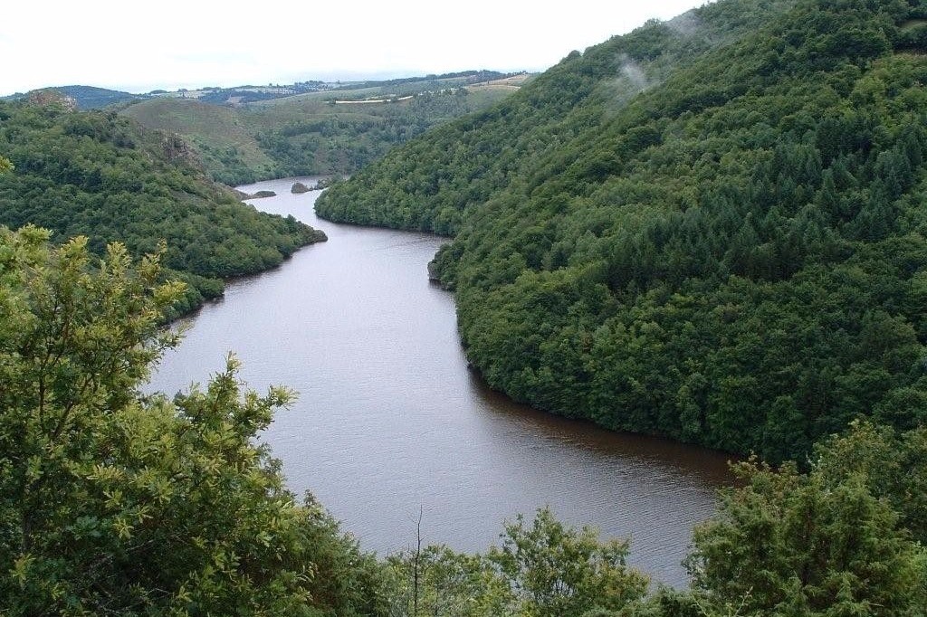 les gorges de la Truyère sur la commune
