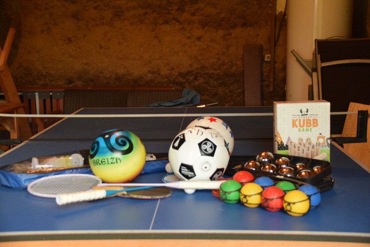 divers jeux raquettes,ballon, boules, pétanques, badmington clévacances - Tréguidel