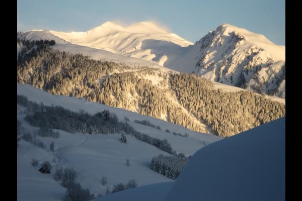 le mont Blanc vu du balcon