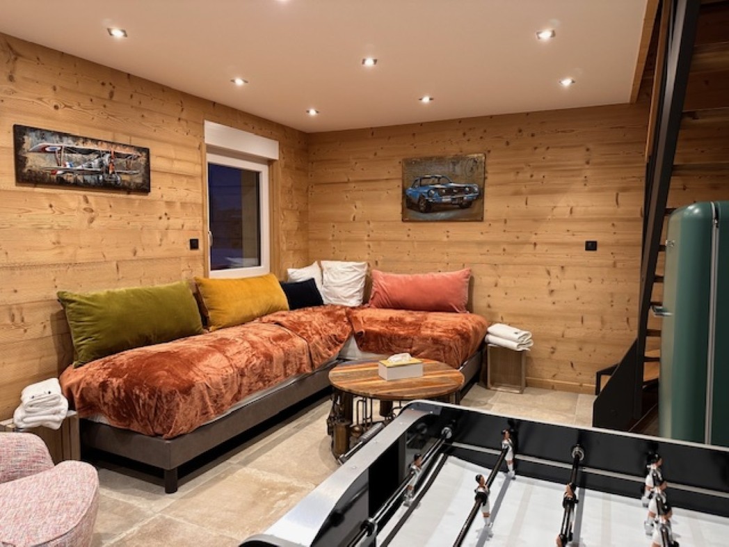 Deuxième espace salon - Chalet Plume d'eau