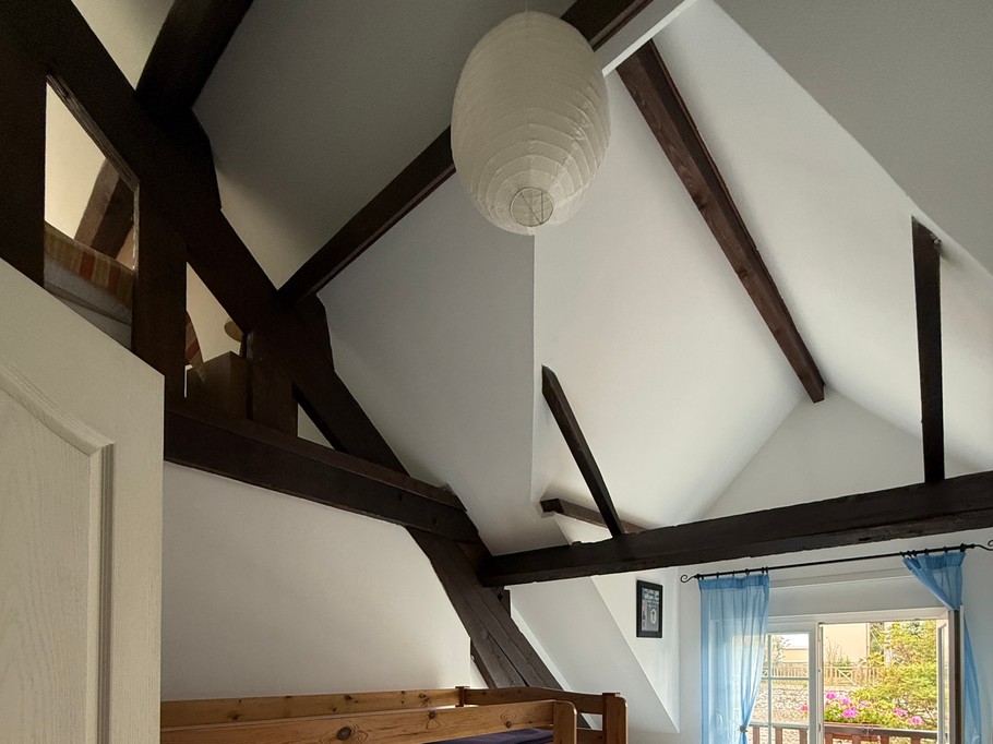 Chambre n°3, avec balcon - Lit superposé