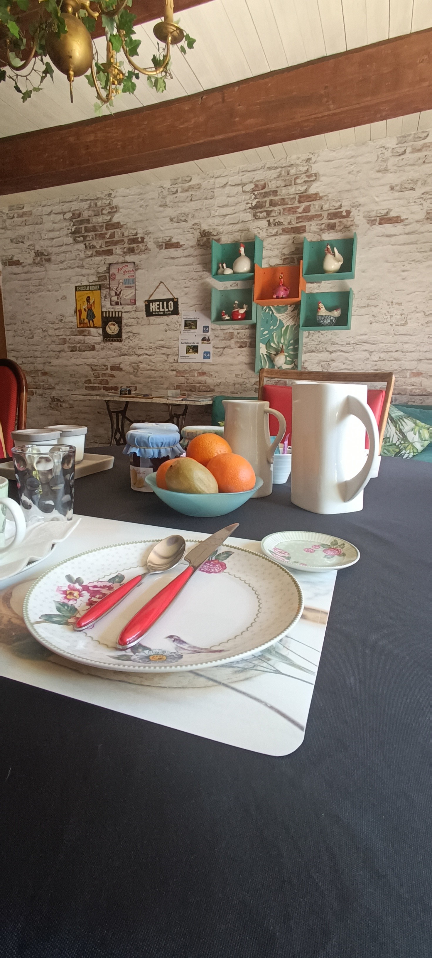 Refined breakfasts Return from Ardres Lake
