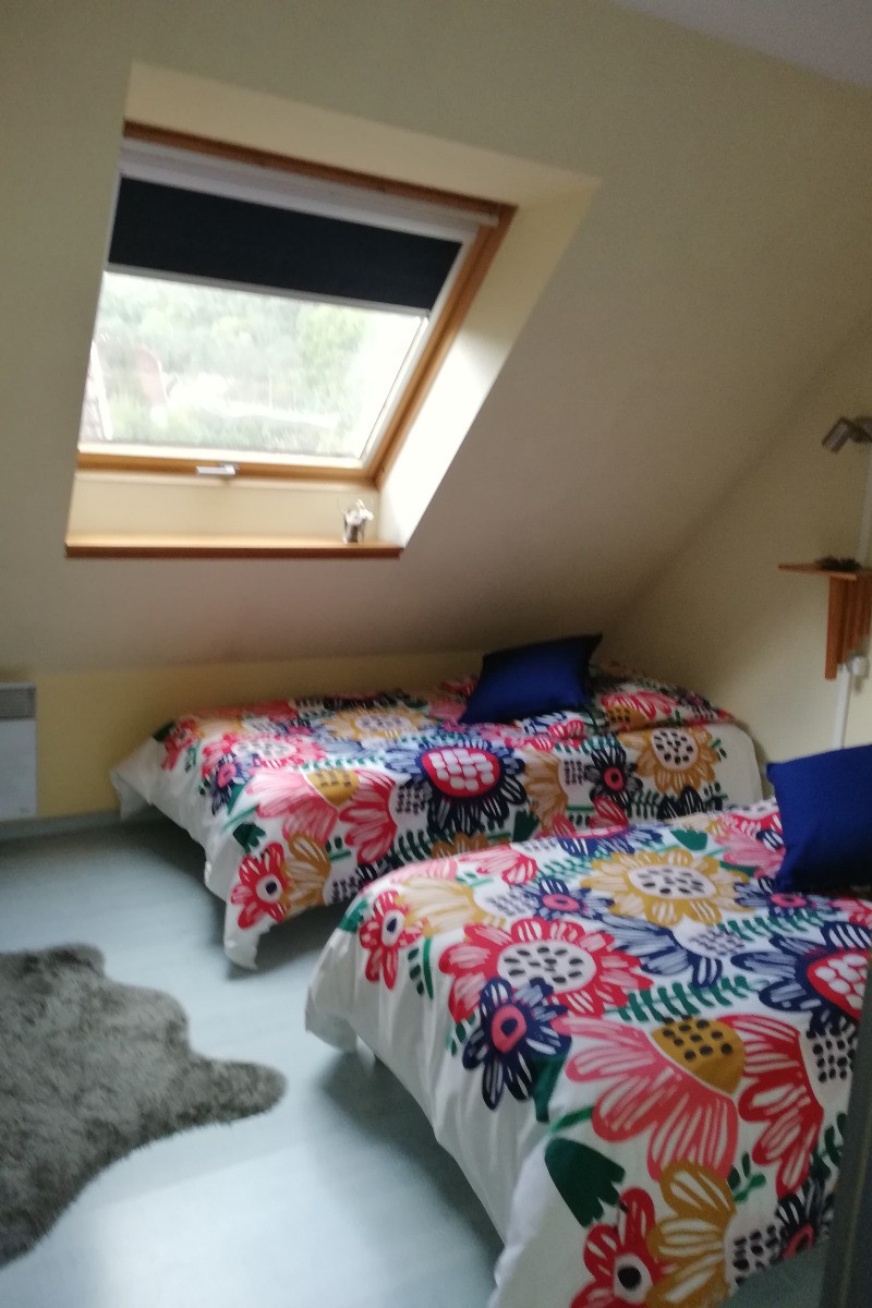 Chambre à coucher
2 lits 1 personne