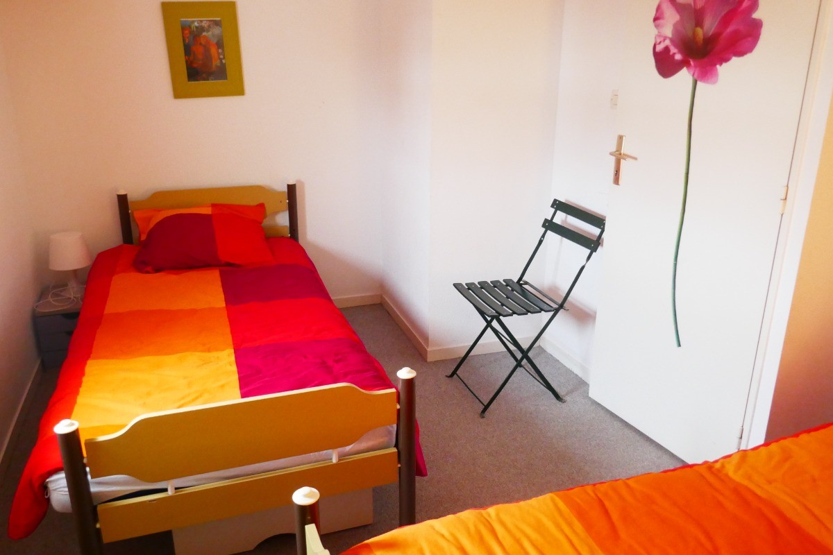 Chambre 3 au 2èm étage avec 2 lits en 90