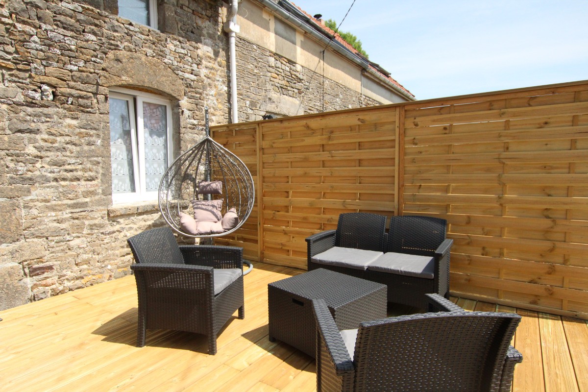 coin salon à l'extérieur