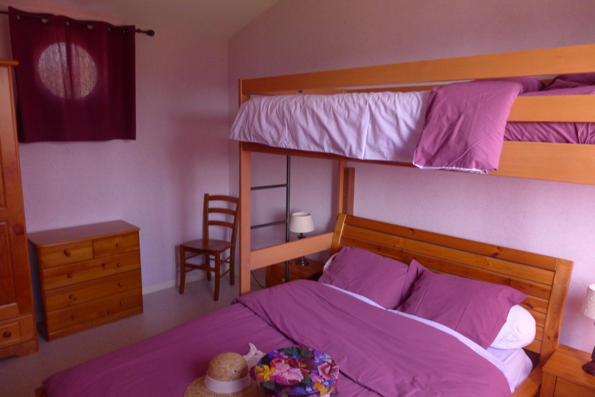 Chambre avec lit superposés