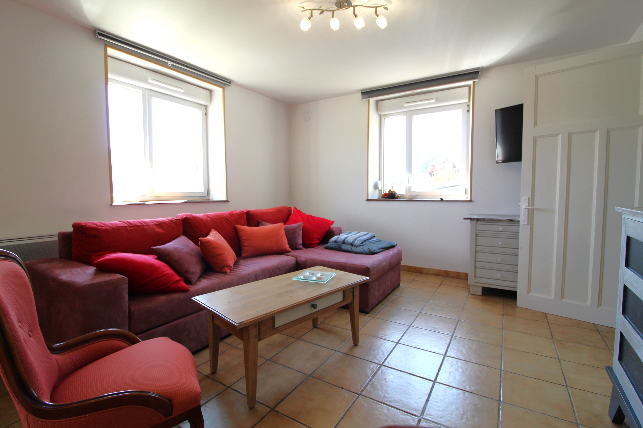 Salon - Gîte La Louvière La Bresse