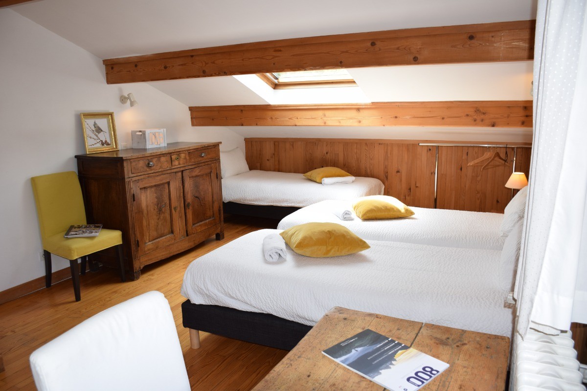 Chambre Meije vue sur les 3 lits
