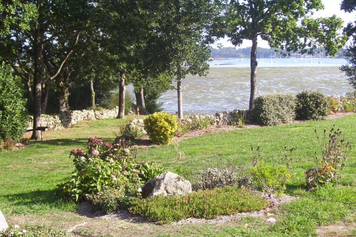 Vue sur rivière d'Auray à 500 m du gite