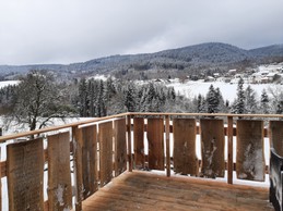 Terrasse - Chambre d’hôtes La Pimprenelle : repos et nature – Vosges