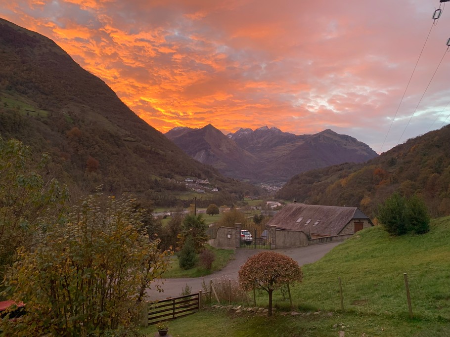 Vue au lever du soleil
