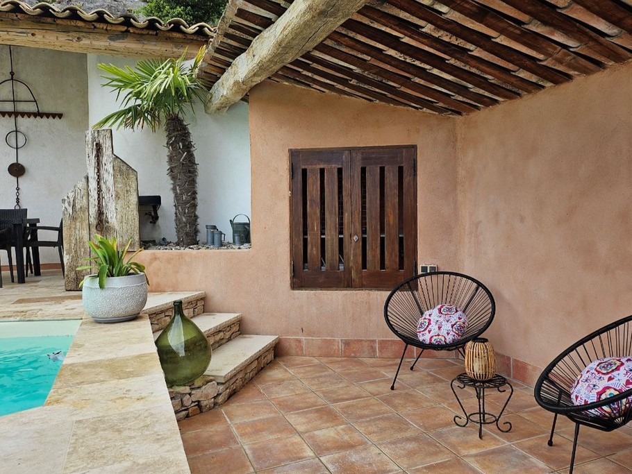 Coin détente, Gîte le Mazet, Domaine la Melette