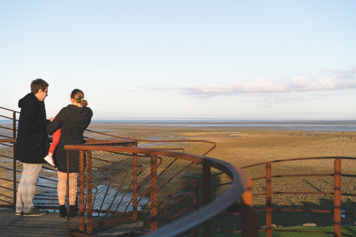 Promontoire à Saint-Benoît-des-Ondes, vue panoramique sur la Baie du Mont Saint-Michel
Crédits photo : CRTB RAGOT-Eugenie